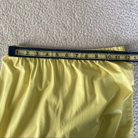 Matching Oversized Embroidered Elephant Shirt & Capris Leggings Yellow Large - Picture 14 of 15